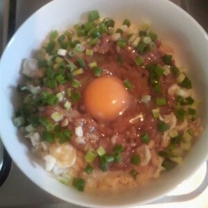 やっと作れた！納豆丼